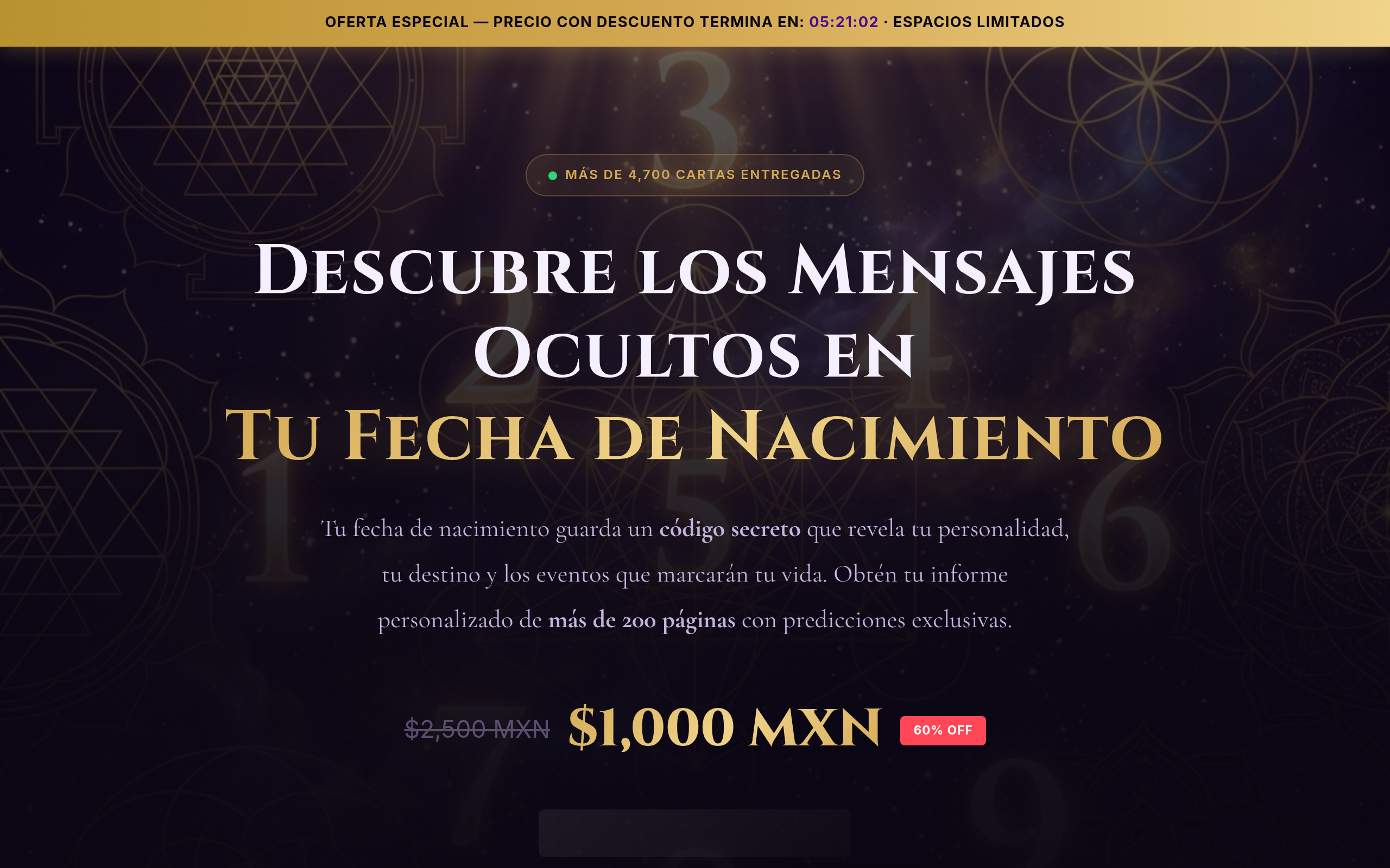 Sagrada Numerología embudo automatizado de comercio digital